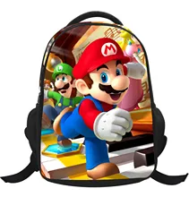 2016 neue mode Mario cartoon rucksack kinder kleinkind schul jungen schulter schulbuchtasche freeshipping