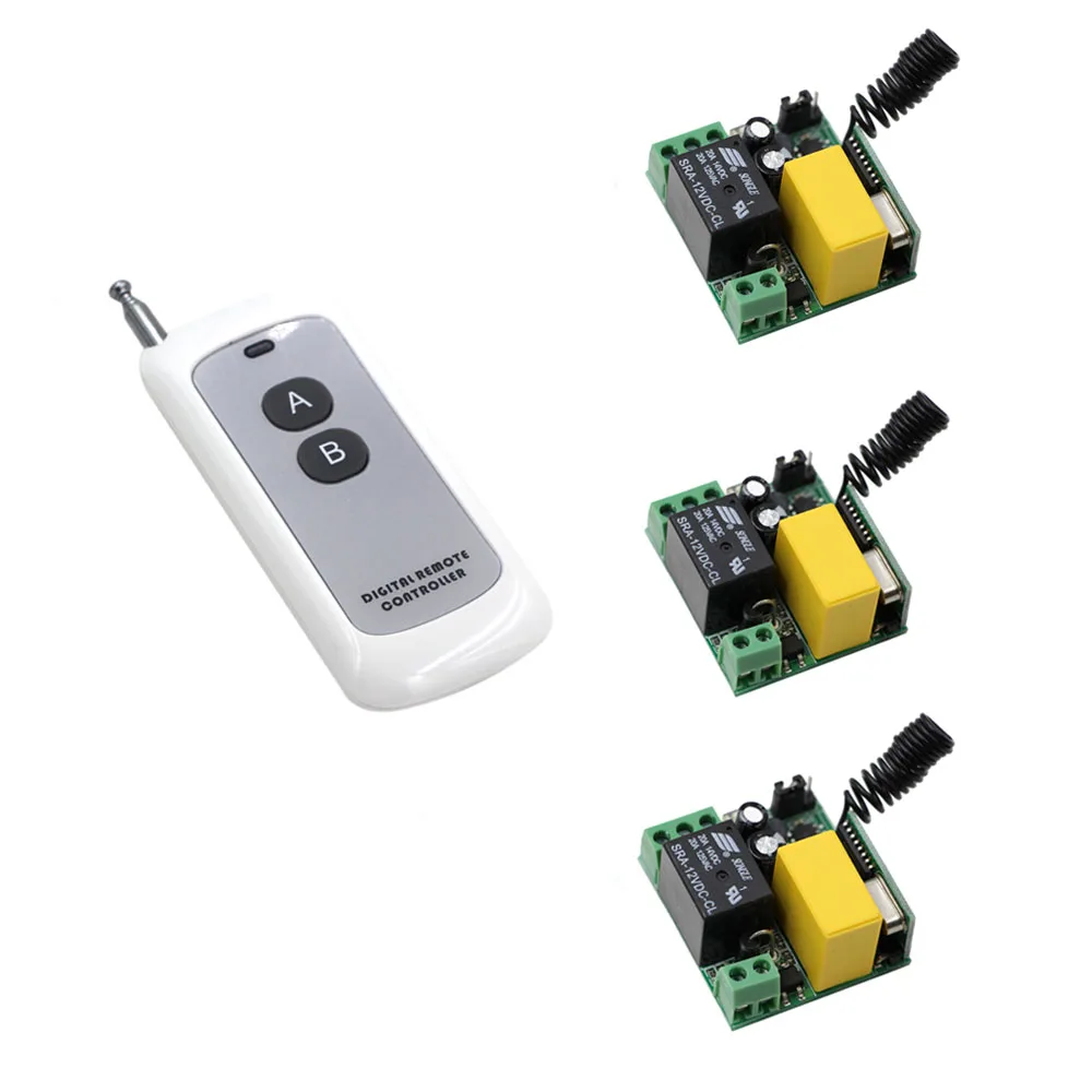 AC 220V Wireless Remote Control Light Switches Remote Light Power ON