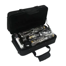 Классическая падающая Мелодия B кларнет капля Bb 17 ключ никелированный игровой инструмент кларнет в B Бесплатный кларнет мешок