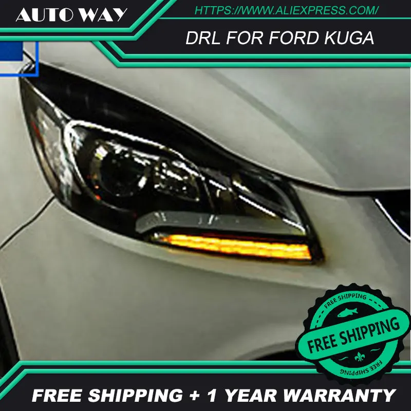 Free shipping ! 12V 6000k LED DRL Daytime running light case for Ford