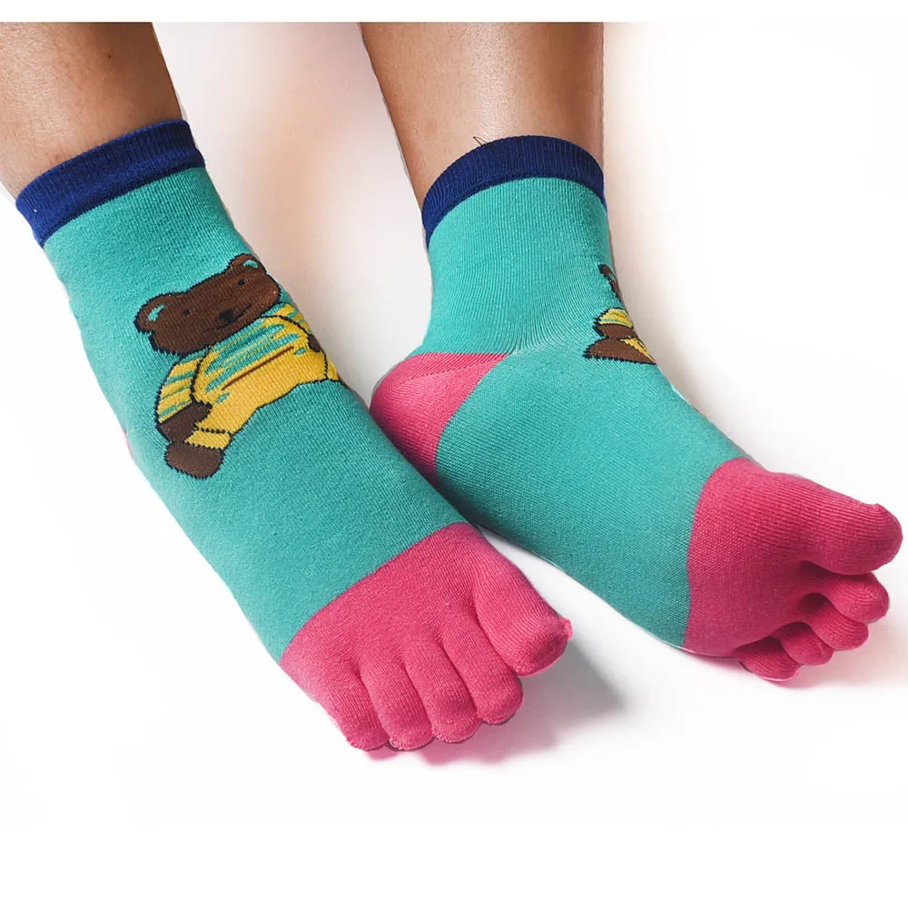 Buy 3 pair Hot Women's Cute Casual Five Toe Crew