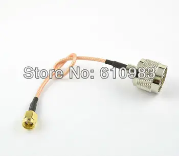 

10 pieces Straight SMA Male Plug to N Male Plug connector 15 cm RG316 Jumper Pigtail cable