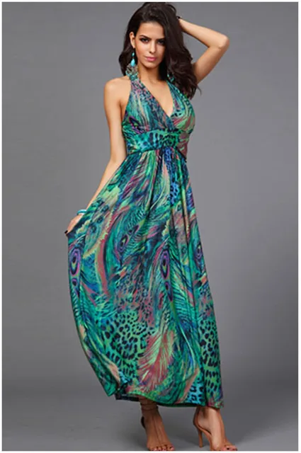 peacock sundress