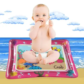 

Inflatable Baby Water Mat For Baby Playmat Sensory Stimulation Motor Skills Toddler Fun Summer Outdoor Activity Play Center