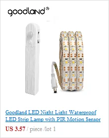 Goodland Светодиодная лампа для уборной движения PIR Ночной светильник с датчиком 8 цветов подсветка Туалет унитаз сиденье ванная комната