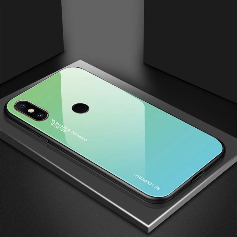 Gradient Tempered Glass Case For Xiaomi Redmi Note 6 Pro Note 5 6 5 Plus 6A 4X 6 Pro A2 Lite For Xiaomi Mi 8 Lite A1 A2 MAX 3 (13)