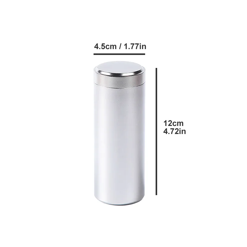 Herb Stash Jar Aluminum Herb Airtight Smell Proof Container 9.6x5.5cm