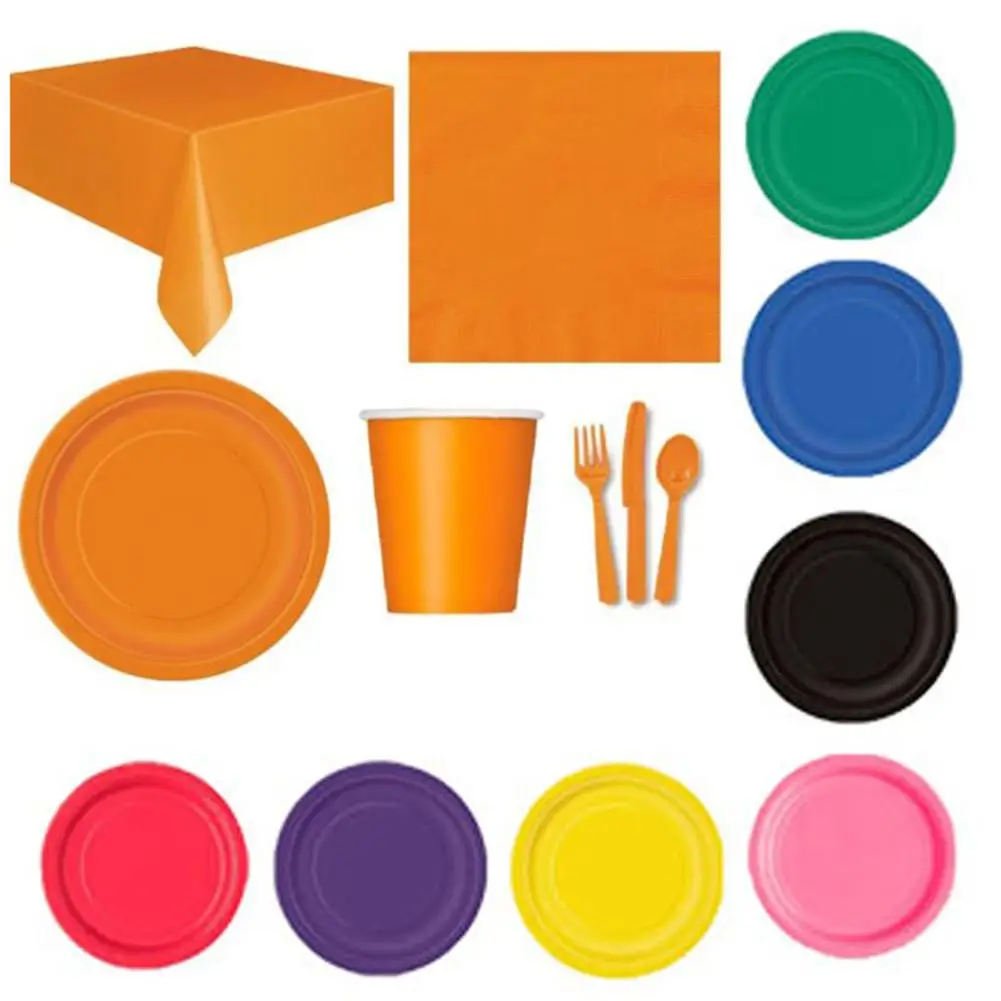 Disposable Party Wedding Event Tableware Tablecover Napkin Plate Cup