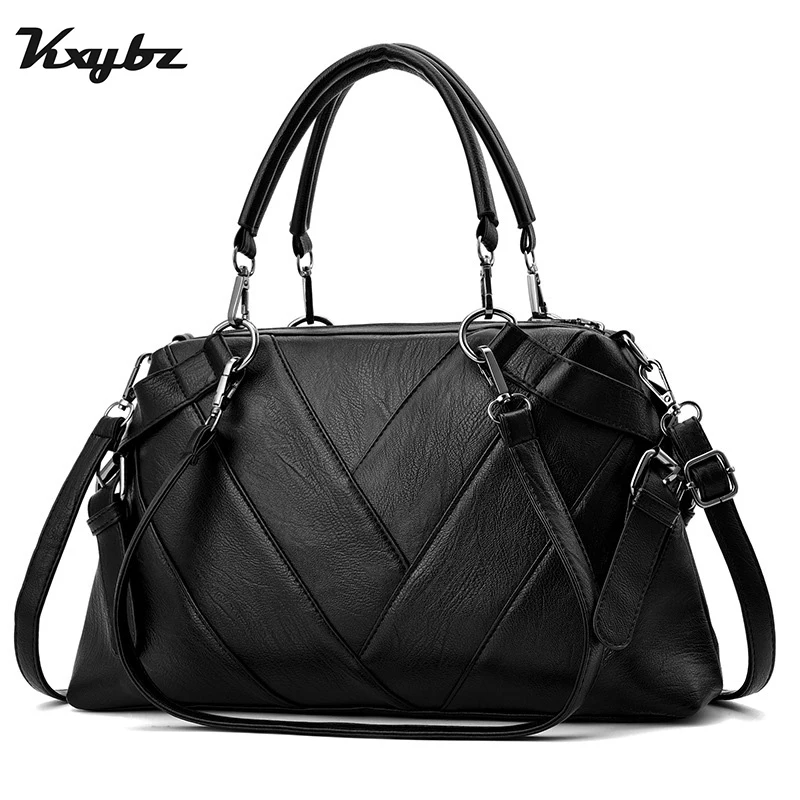 

KXYBZ PU Leather Women Handbag Large Capacity Casual Women Shoulder Bag Famous Brand Women Tote Bag Top-Handle Bag Kabelka K2040