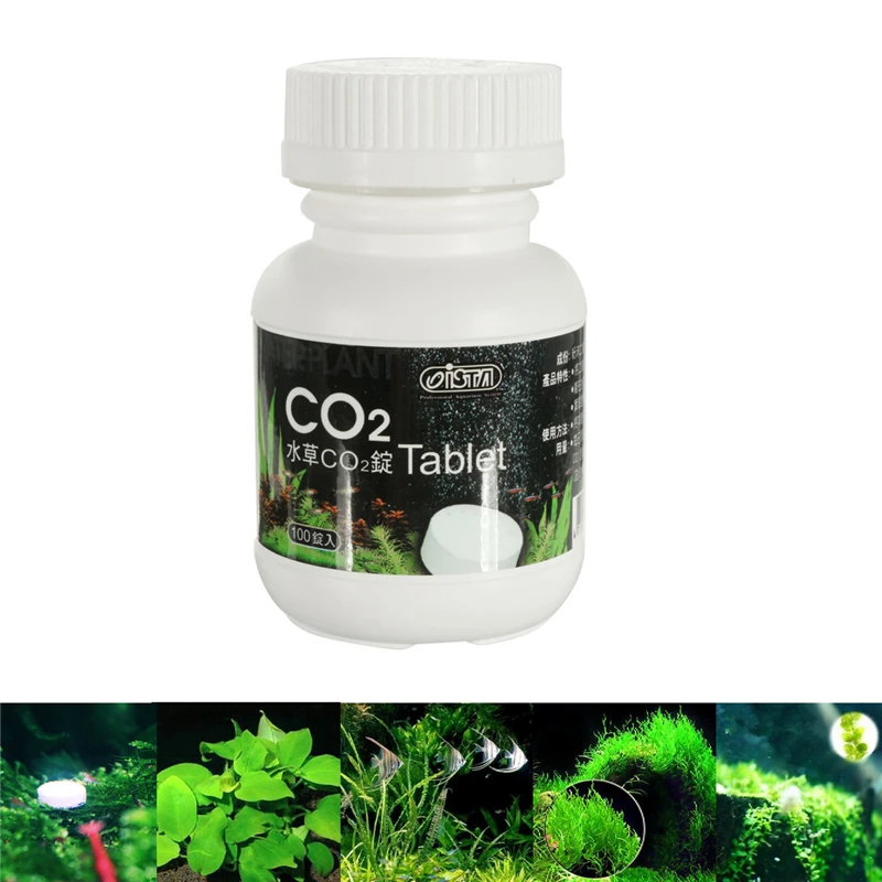 New 100pcs Fish Tank ISTA Aquarium CO2 Adding Tablet Carbon Dioxide