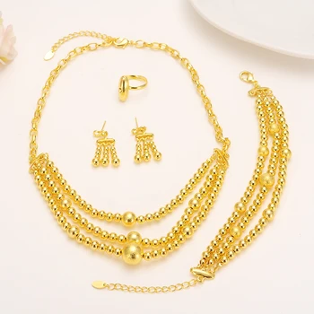 

Bangrui Eritrea Necklace Pendants&Earrings&Ring&Bangle Set Gold Color Eretrian Jewelry African Abyssinia hat jewelry set