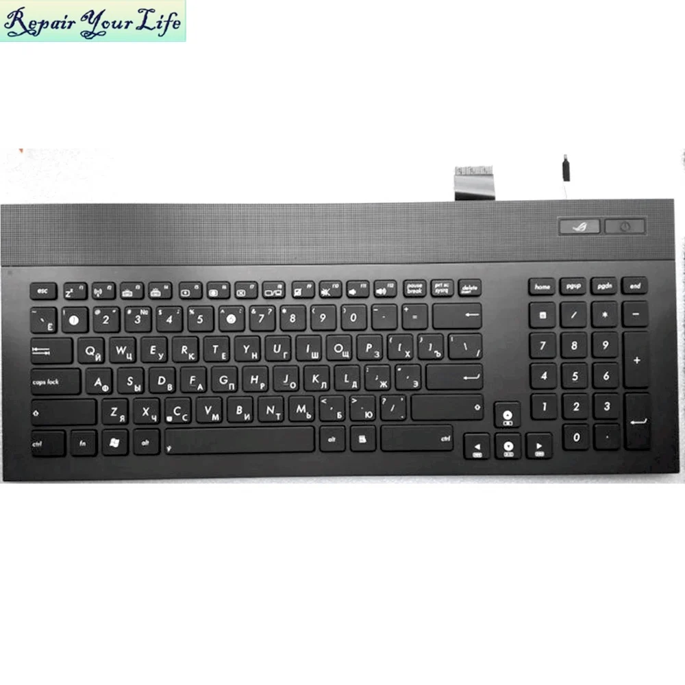 

G74 RU keyboard for ASUS G74 G74S G74SX Russian Backlit Laptop Keyboard P/N:v126262as1 04gn562kru00-1 0kn0-l81ru01 Good Quality