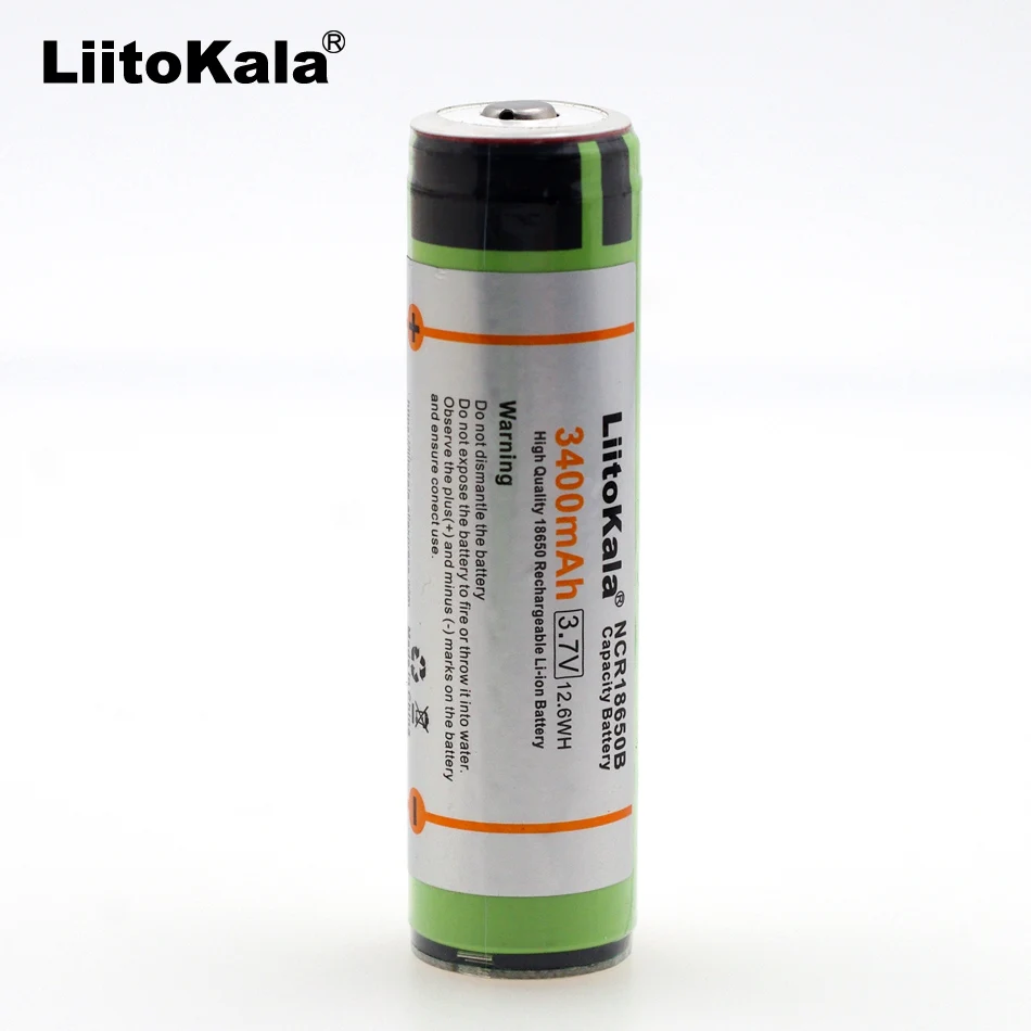 

LiitoKala 1PCS 100% Japan original protection board battery NCR18650B 3.7v 3400mah 18650 flashlight rechargeable lithium battery