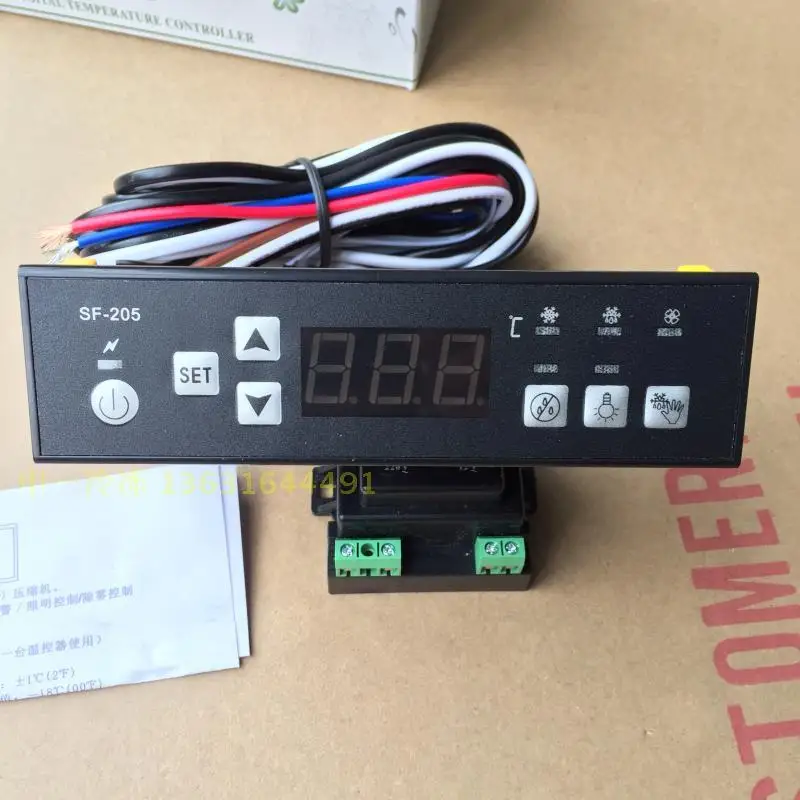 

SF-205 Digital Display Temperature Controller Display Cabinet Refrigerator Ice Cabinet Electronic Temperature Controller 30A
