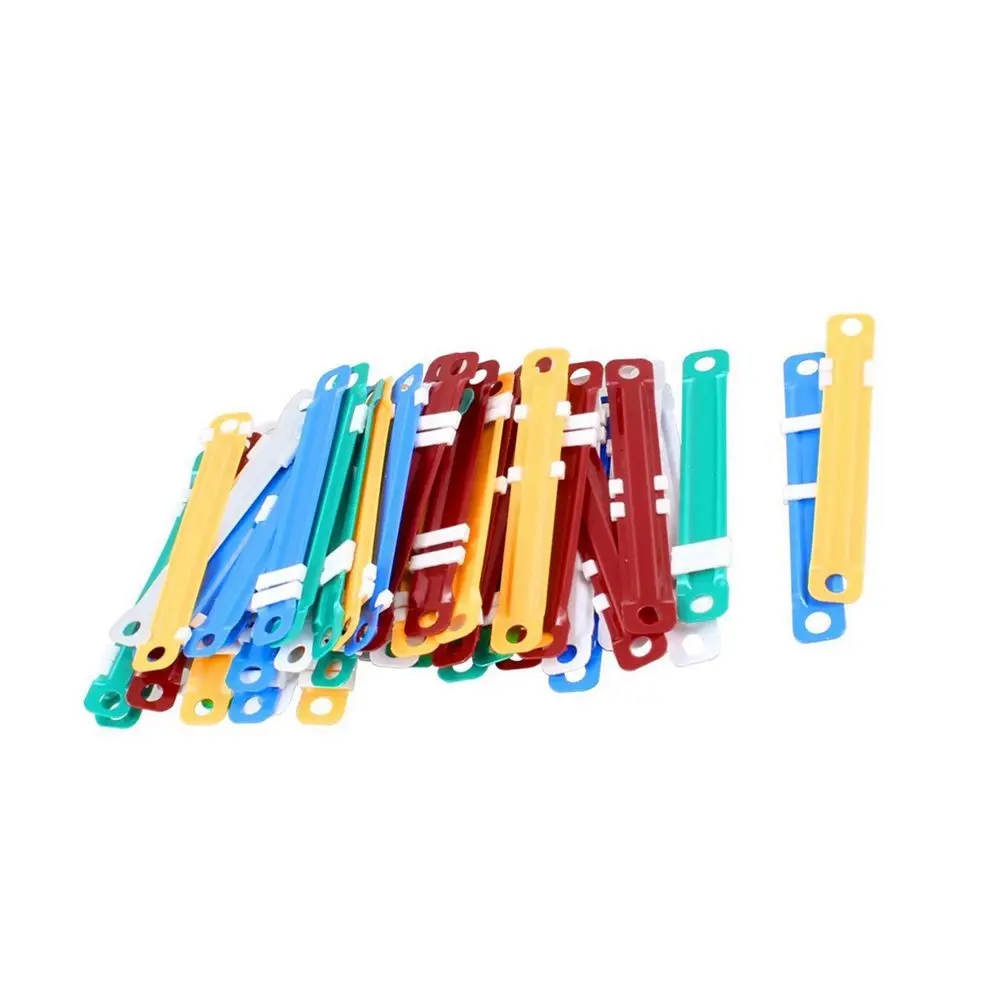 50 Sets Assorted Color Documents Files Metal Clamps Paper Fastenersin