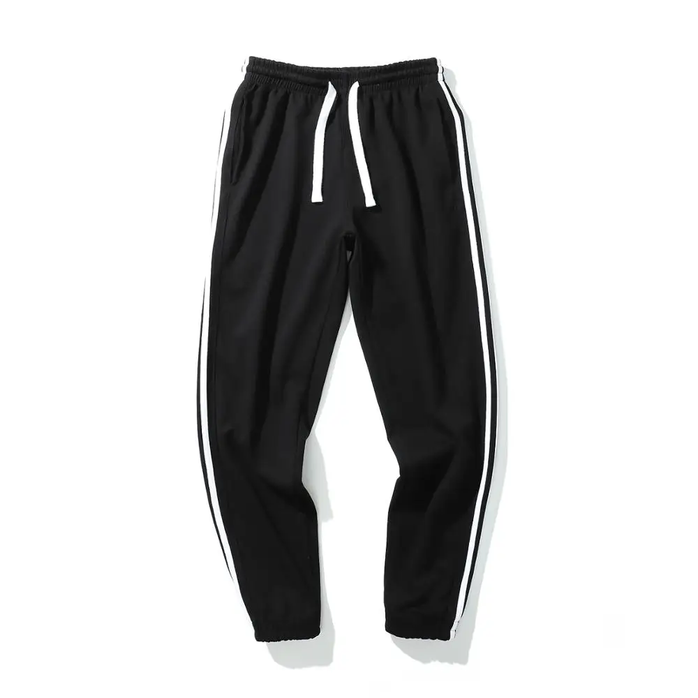 

Retro Side Stripe Streetwear Trousers Panelled Drawstring Elastic Waist Sweatpants Jogger Sport Track Pants Men