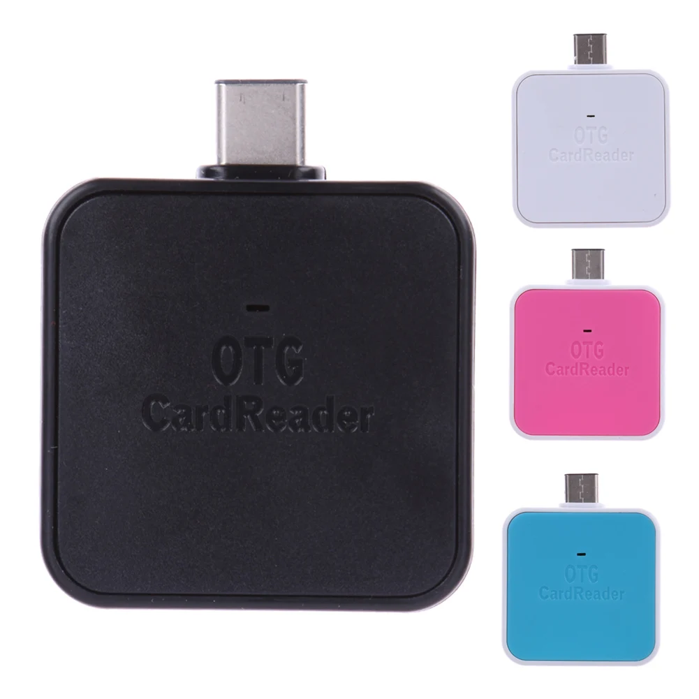 

2 in 1 OTG Card Reader Universal Type-C OTG TF/SD Card Reader Phone Adapter support SD(HC)/Micro SD(HC)