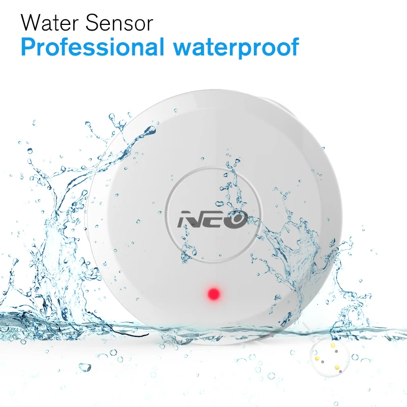 NEO Coolcam NAS-WS01Z Z-Wave Flood Water Leak Alarm Sensor Water Leakage Sensor Z-wave Sensor Alarm Home Automation System