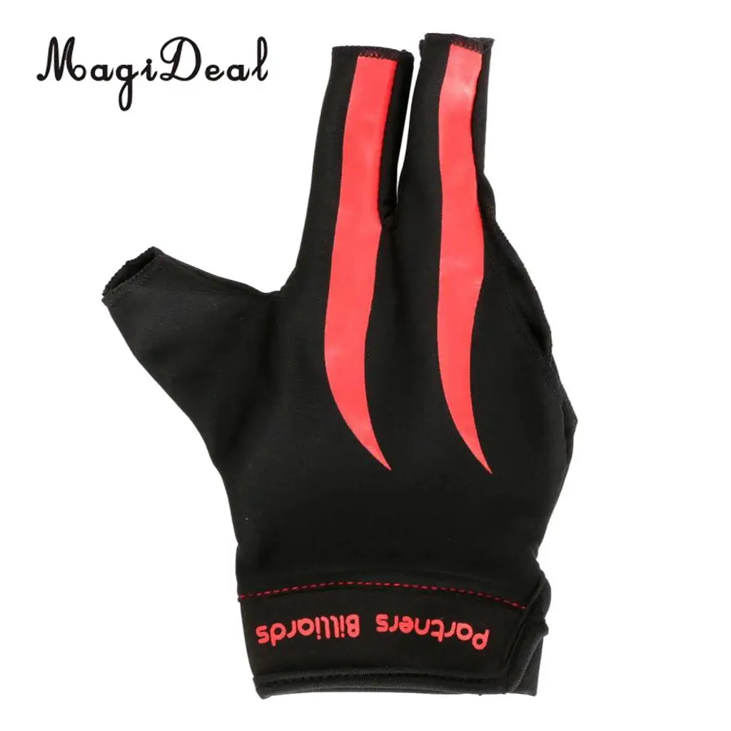 MagiDeal Quality Three Finger Breathable Right Hand Snooker Pool Cue