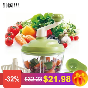 

MORGIANA Multi-function Household Vegetable Choppers Shredder Garlic Cutter Manual Meat Grindees Crusher Egg Stirrer Cake Tool
