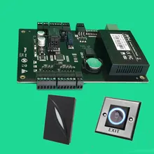 C3-100 однодверная высококачественная система контроля доступа однодверная двухсторонняя панель управления доступом+ 1 шт. RFID считыватель+ 1 шт. кнопка выхода