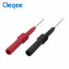 Cleqee P5009 10 шт Мягкий ПВХ изоляция пирсинг иглы Неразрушающий мультиметр тестовые зонды красный/черный ► Фото 2/5