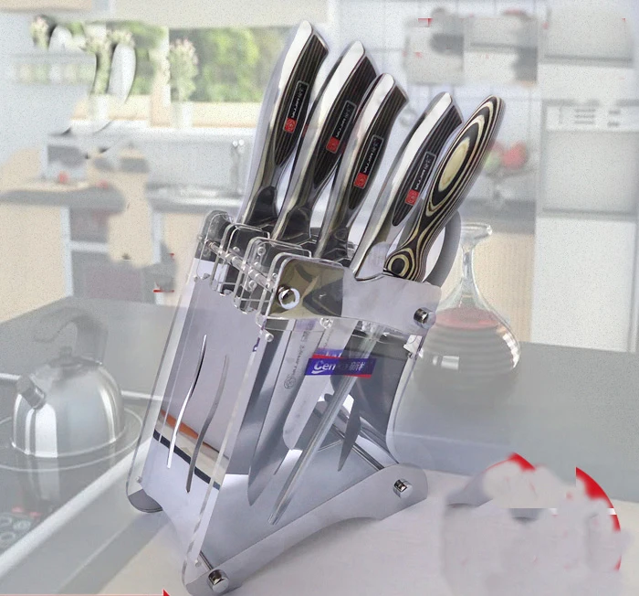 Kitchen-shelving-kitchen-knife-Accessories-acrylic-knife-holder-kitchen-supplies-plexiglass-holder-without-Knives-