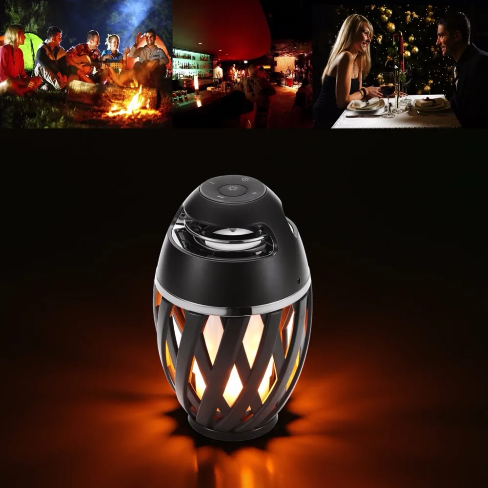 led flame bluetooth speaker