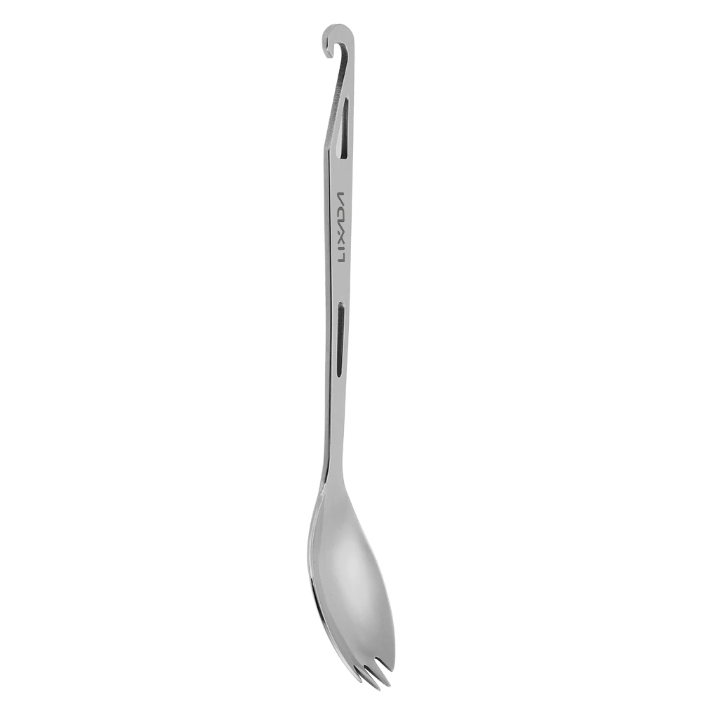 Lixada нержавеющая сталь Spork длинная ручка Spork с открывалкой для бутылок легкий открытый ужин Spork Столовые приборы для путешествий кемпинга