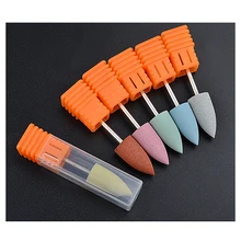 Силиконовые сверла для ногтей для электрического маникюра машинный полировщик шлифовальные станки аксессуары для ухода за ногтями