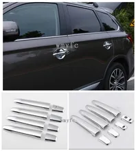 For Mitsubishi Outlander 2016 2017 2018 car body cover protect detector sticks frame font b lamp