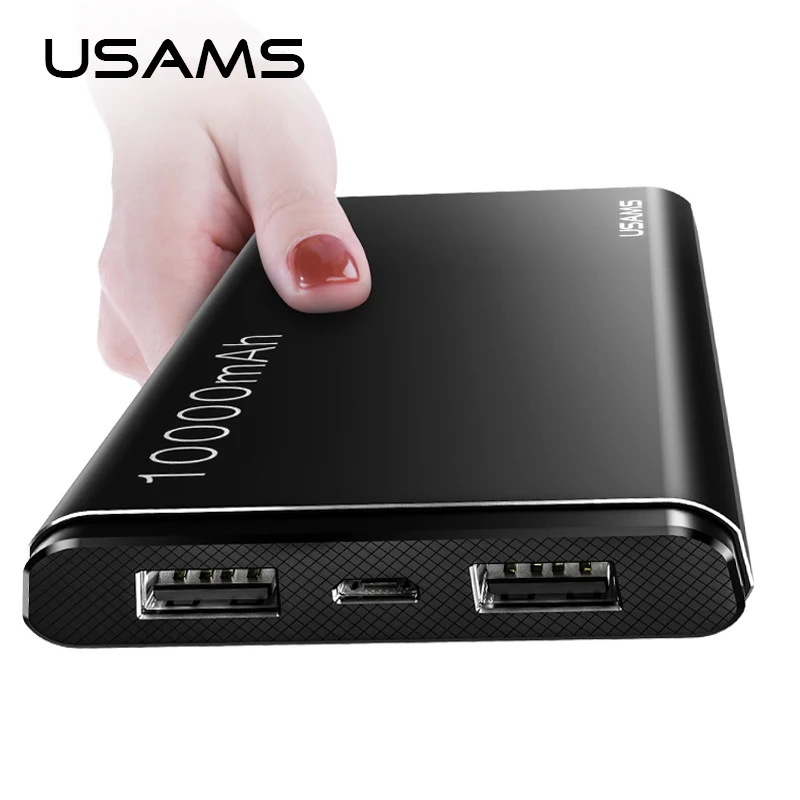 10000 mAh USAMS Dual USB Power Bank Mobile Phone Portable Charger Powerbank Backup External Battery 10000 mAh USAMS Dual USB Power Bank Mobile Phone Portable Charger Powerbank Backup External Battery