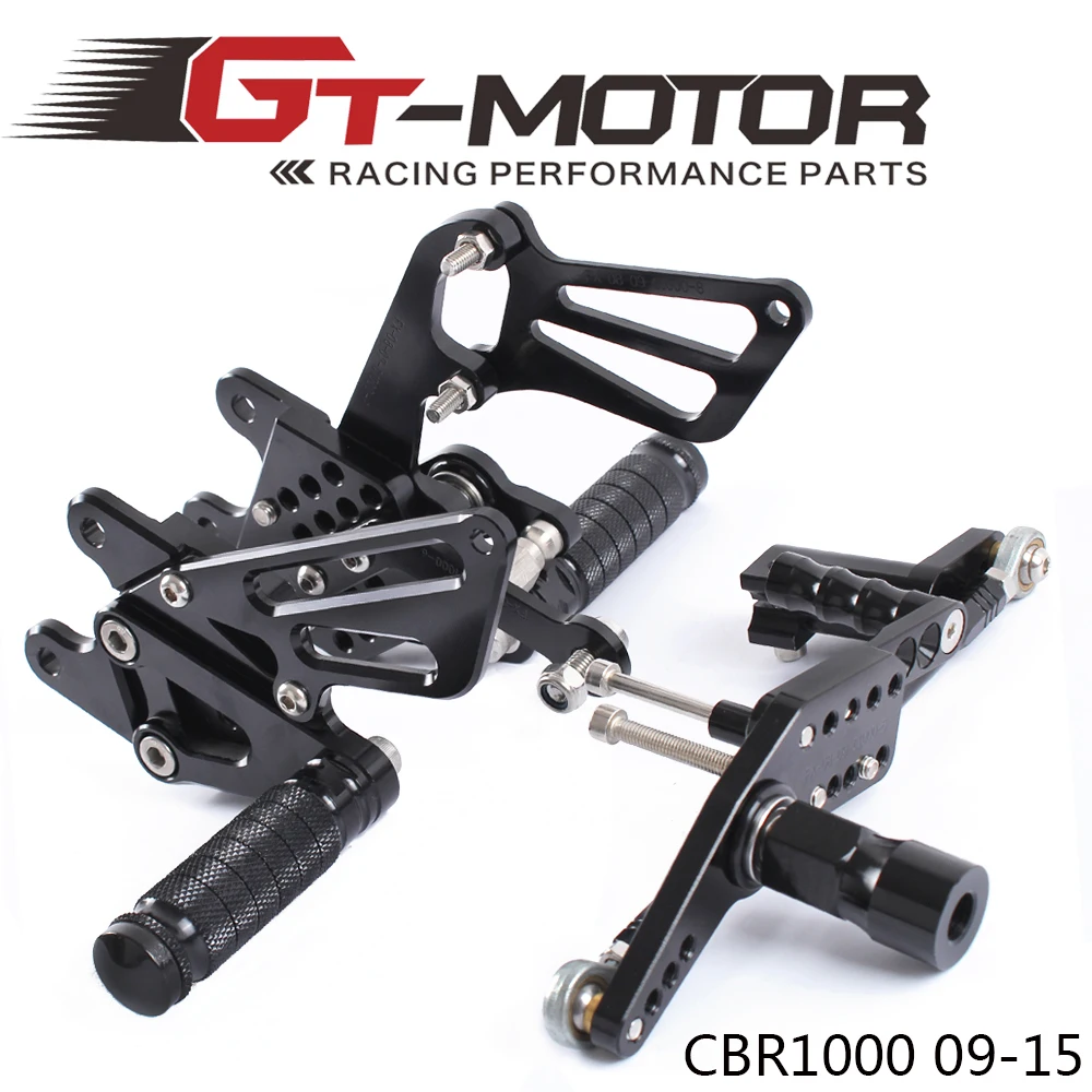 

GT Motor - Full CNC Aluminum Motorcycle Adjustable Rearsets Rear Sets Foot Pegs For HONDA CBR1000RR ABS 2009-2015
