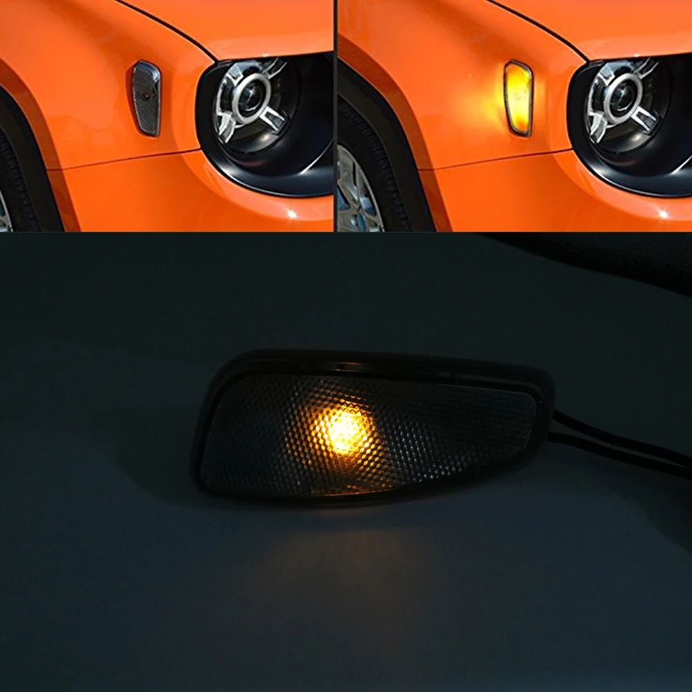 Светодиодные лампы для Jeep Renegade парные оранжевые указателей поворота комплект 2015