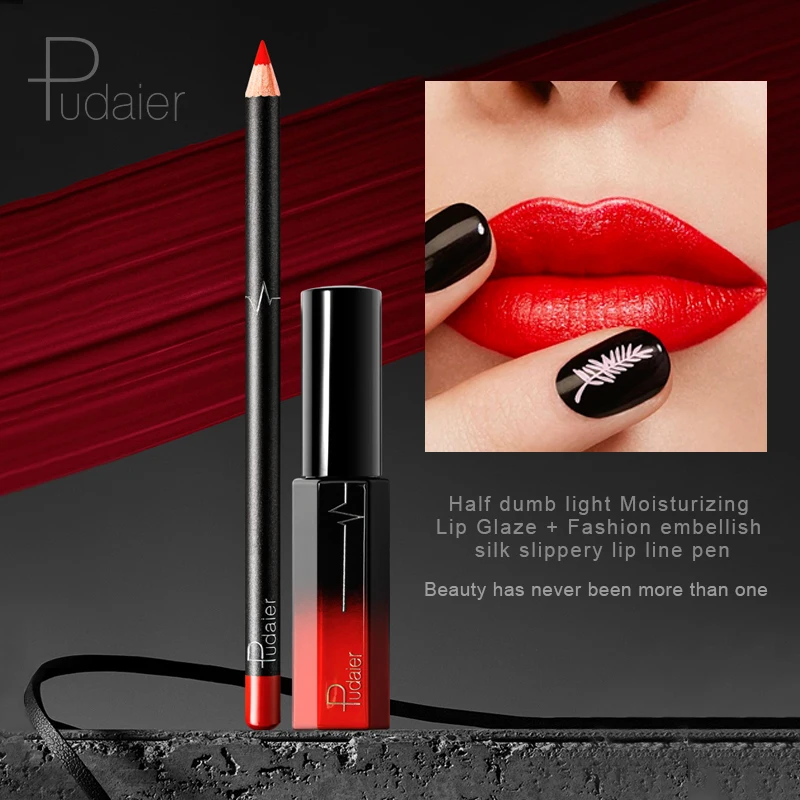 Pudaier 36Colors Nude Lip Tint Velvet Lipgloss Lipliner Set Matte Moisture Lip Gloss Lip Liner Pencil Liquid Waterproof Makeup Pudaier 36Colors Nude Lip Tint Velvet Lipgloss Lipliner Set Matte Moisture Lip Gloss Lip Liner Pencil Liquid Waterproof Makeup