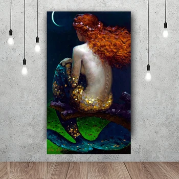 

Canvas Mermaid Paintings wall decor art posters
