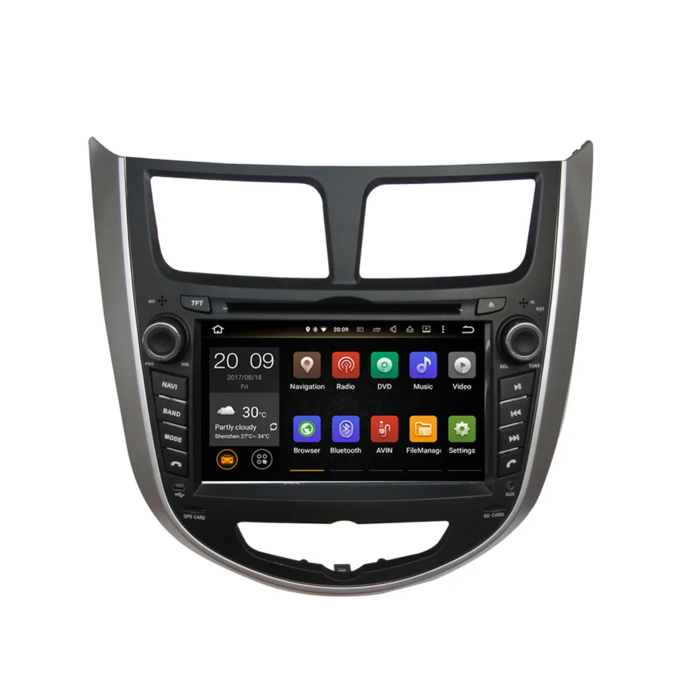 Android 8 0 Восьмиядерный 4 Гб ОЗУ автомобильное радио стерео DVD плеер для Hyundai