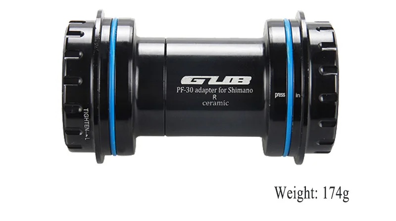 GUB PF30 BB30 Керамика подшипник каретка от 30 до 24/22 мм для SHIMANO Sram шатуны GXP MTB дорожный велосипед BB кривошипный комплект оси