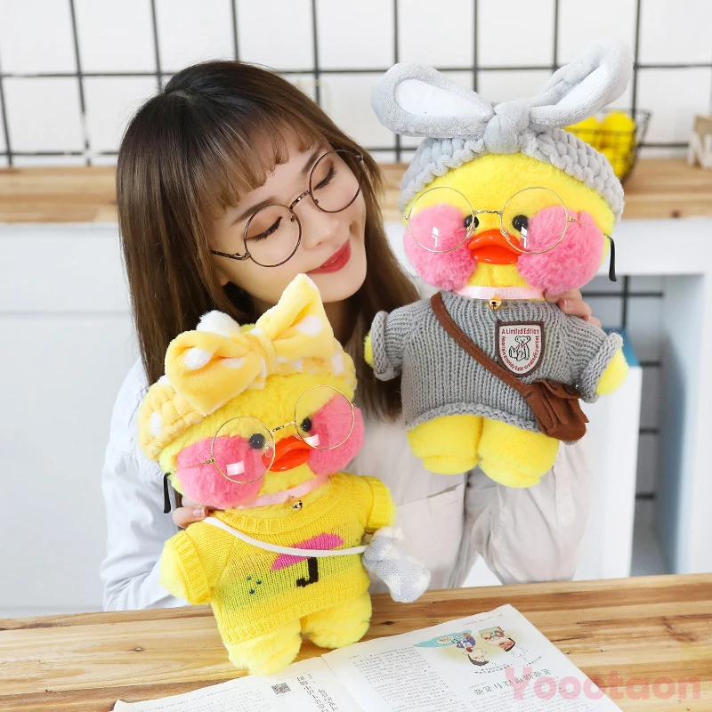Kawaii Гиалуроновая кислота утка плюшевая игрушка по мотивам мультфильма Милая