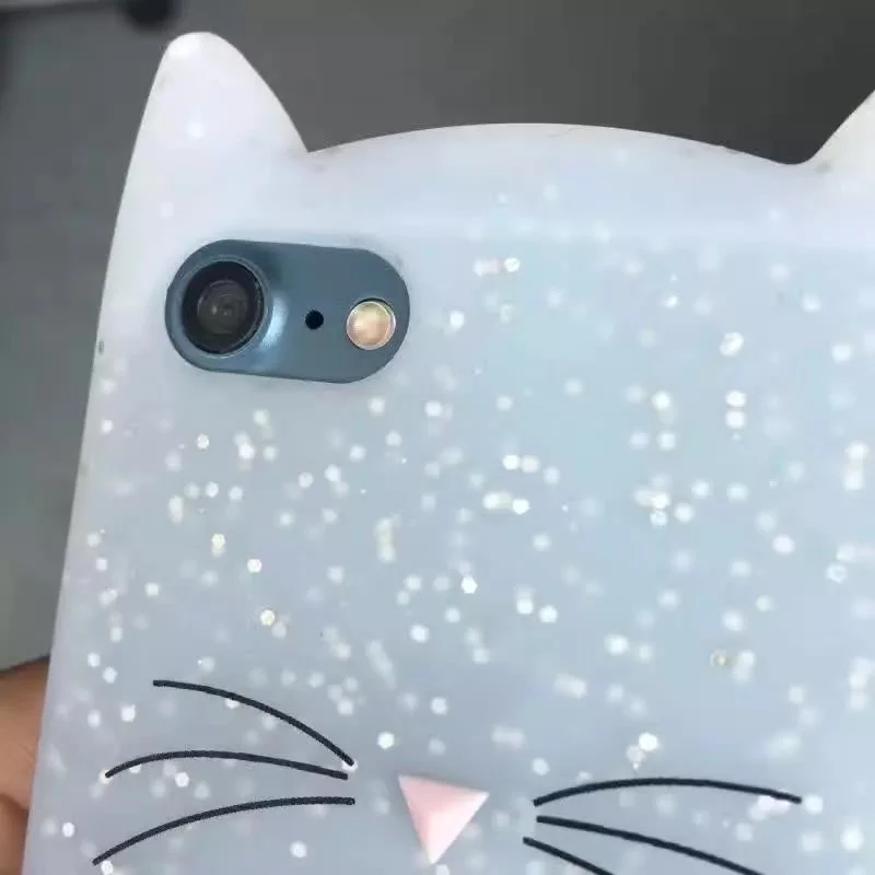 Cover For iPhone 7 Case Cute Cartoon Animal 3D Beard Cat Ear Phone Case For iPhone X XS MAX XR 5S SE 6 6S 7 8 Plus Silicon Soft Cover For iPhone 7 Case Cute Cartoon Animal 3D Beard Cat Ear Phone Case For iPhone X XS MAX XR 5S SE 6 6S 7 8 Plus Silicon Soft