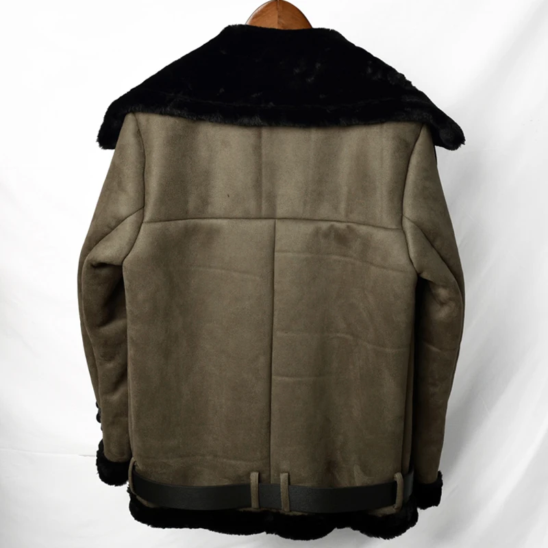 Винтажные Модные мужские пальто с меховой подкладкой, осенне-зимние теплые мужские кожаные куртки с мехом, пальто с толстым мехом для мужчин размера плюс 4XL A318
