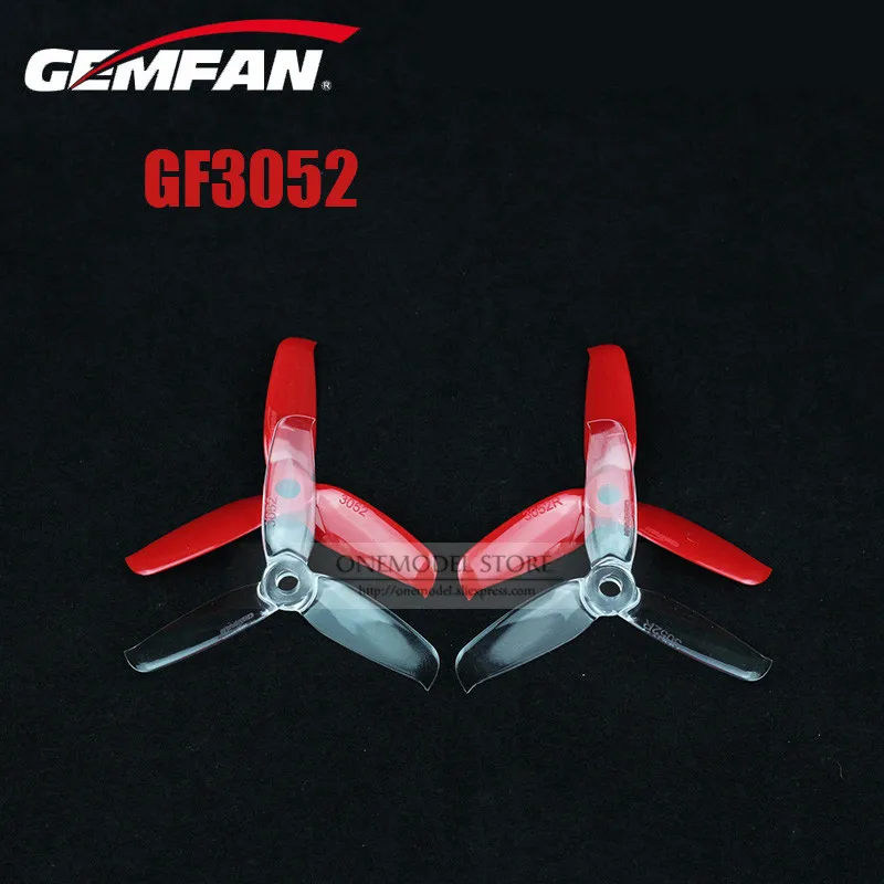 

2 Pairs Gemfan 3inch 3052 GF3052 3 Bades tri-blade Propeller compatible 1306/1806 motor for FPV mini 130mm quadcopter frame kit
