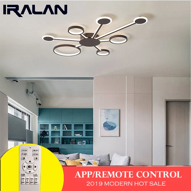 

Modern LED Chandelier Acrylic Lamps Living Room Bedroom Study Chandelier Ceiling Lamps Lamparas de techo Home Lighting Fixtures