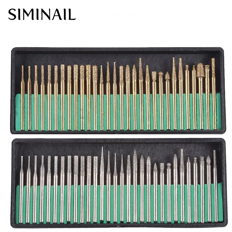SIMINAIL, 30 шт. в коробке, сверла для ногтей, фрезы, набор для маникюра, педикюра, 2,35 мм, для электрического сверлильного станка, инструмент подачи ногтей