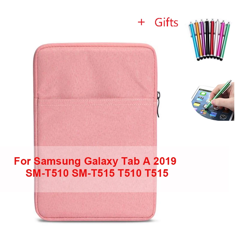 Чехол-сумка для samsung Galaxy Tab A 10,1 Wifi SM-T510 SM-T515 SM T510 T515 защитный экран для планшета чехол+ бесплатные подарки - Цвет: fen