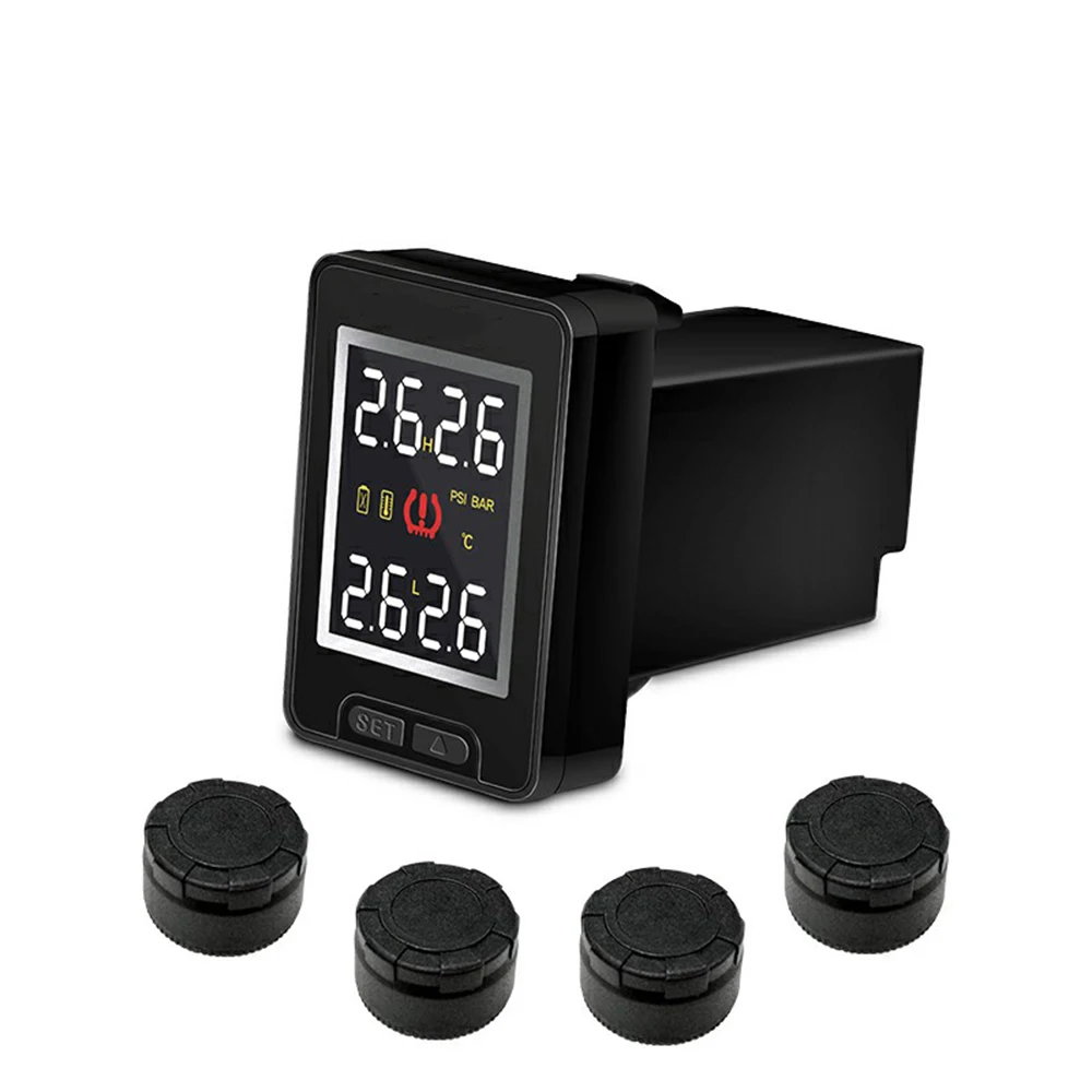 U912 TPMS беспроводная автомобильная система контроля давления в шинах с 4 внешними