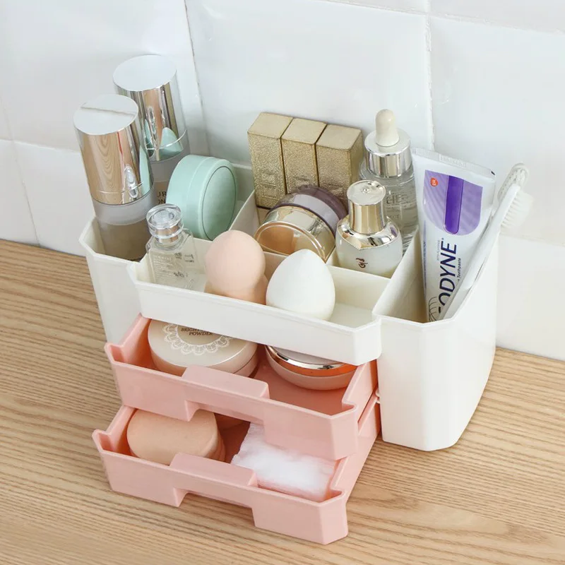  Cosmetics storage box shelf desktop drawer type household jewelry box dresser skin care lipstick fi