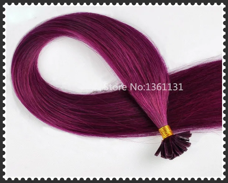 Hot Sell Keratin Fusion Pre Bonded Hair Extensions Human 100g
