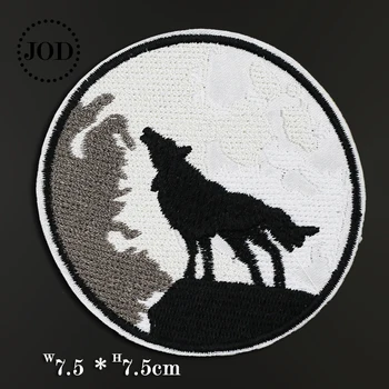 

Biker DIY Iron on Cartoon Patch Embroidered Military Badges Hippie Iron on Kids Patches for Clothes Stickers Badge Wolf JOD