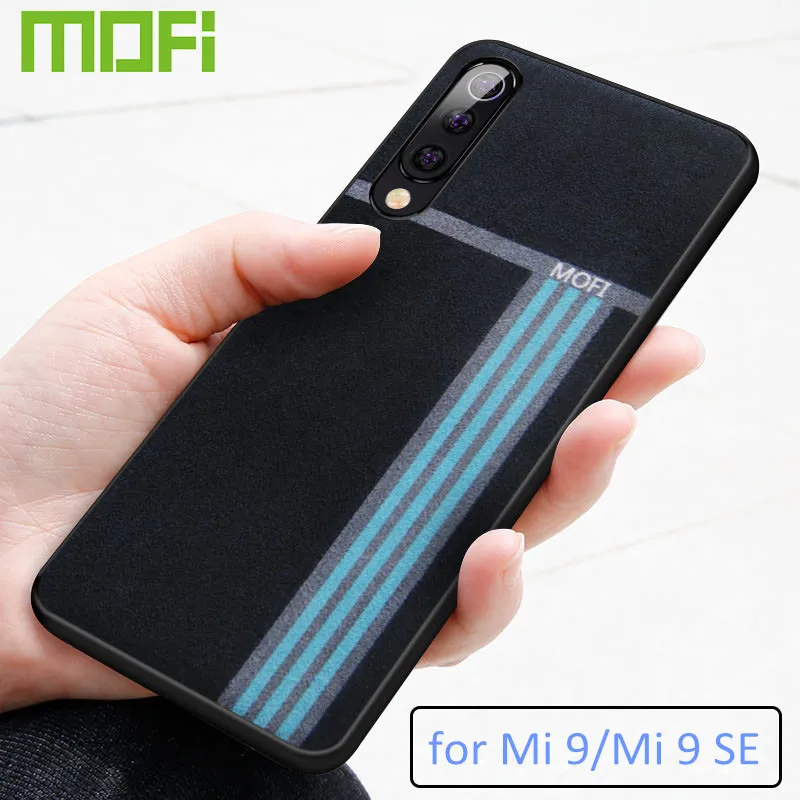 For Xiaomi mi9 case cover global back cover silicone protective fabric cloth shockproof cases capas MOFi original mi 9 SE case phone cases for xiaomi